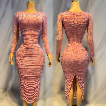 Vestido rosa pedrería ✨🩷