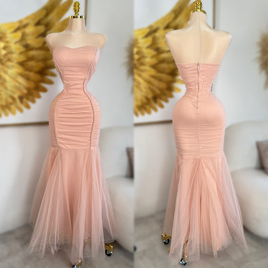Vestido peach tulle ✨