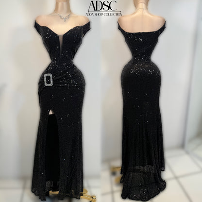 Vestido negro lentejuelas 🖤