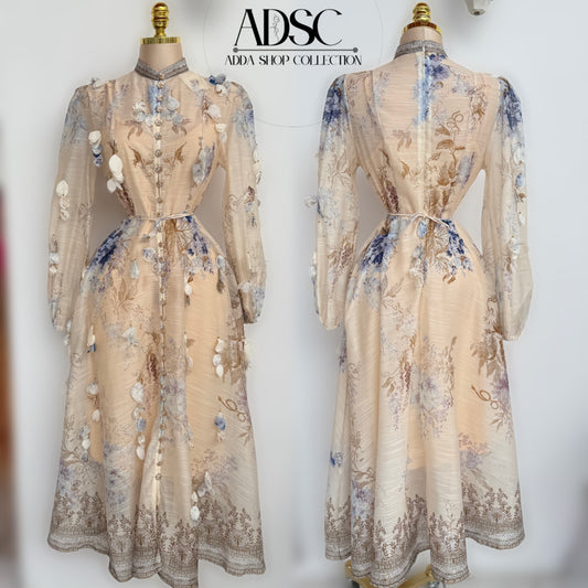 Vestido beige pétalos ✨💙