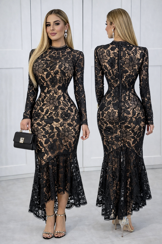 Vestido negro encaje 🖤