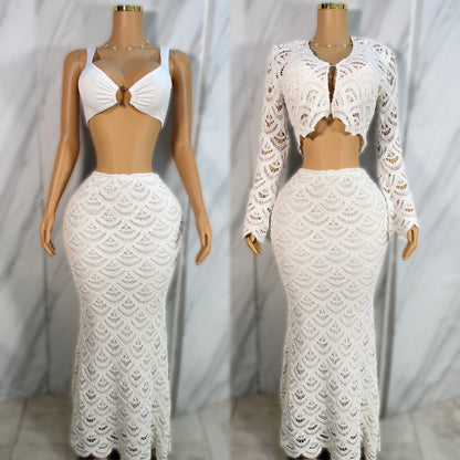 Conjunto crochet 3 piezas 🤍