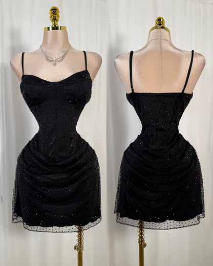 Vestido negro pedrería 🖤