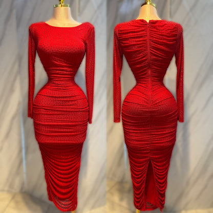 Vestido rojo pedrería ✨❤️