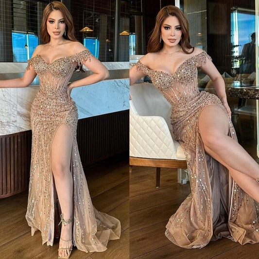 Vestido rose gold lentejuelas
