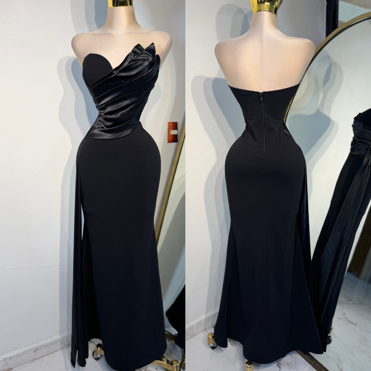 Vestido negro cauda 🖤