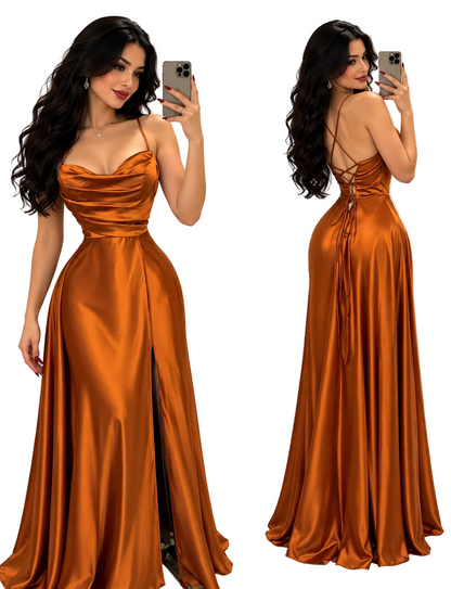 Vestido shedrón satín