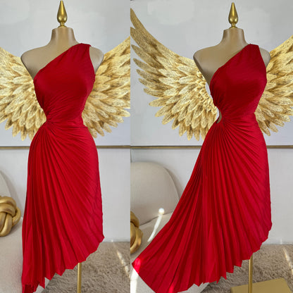 Vestido rojo plisado ❤️
