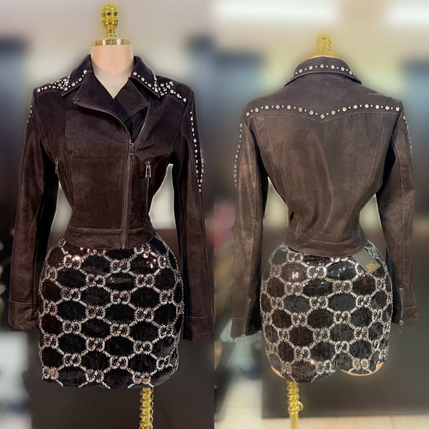 Chaqueta negra pedrería 🖤✨