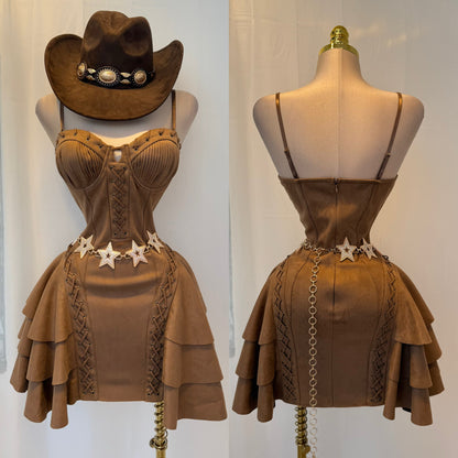 Vestido vaquero gamuza 🤎