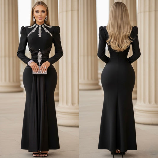 Vestido negro bandage pedrería 🖤
