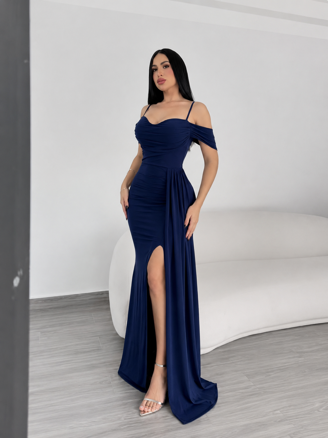 Vestido azul marino o licra 💙