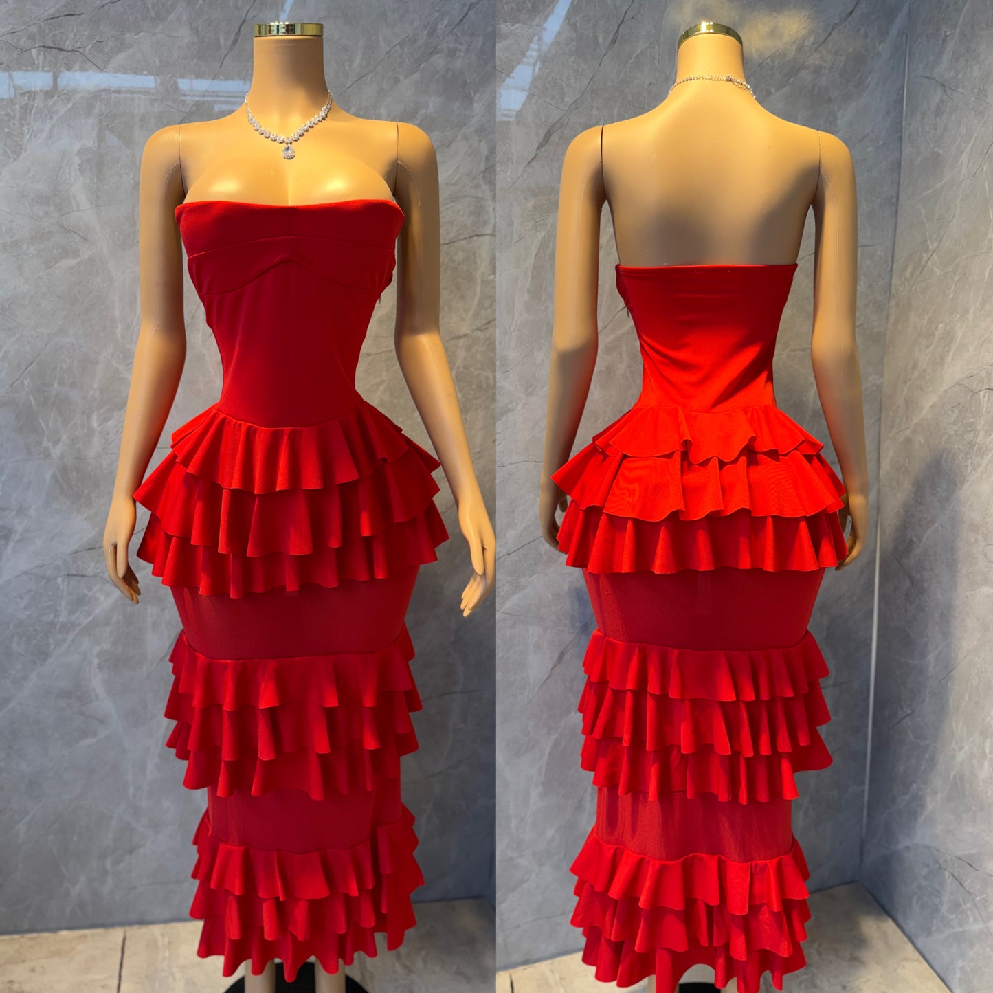 Vestido rojo Olanes ❤️