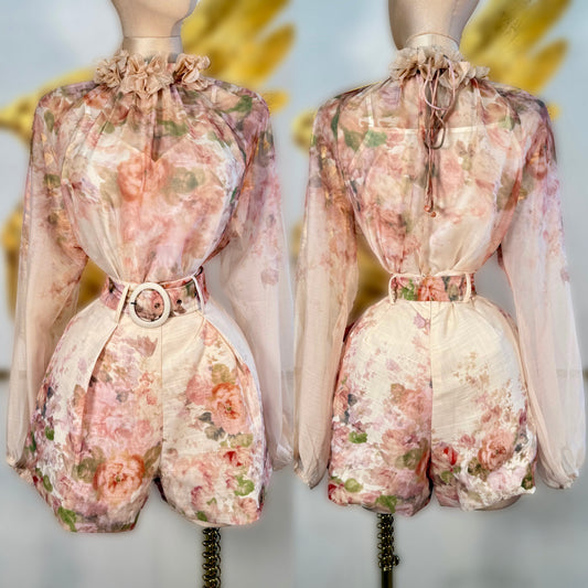 Conjunto short y blusa flores 💐