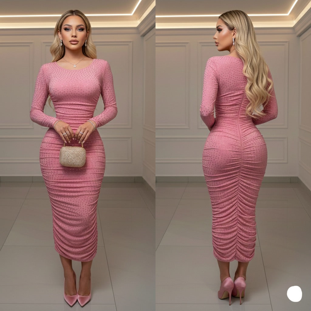 Vestido rosa pedrería ✨🩷