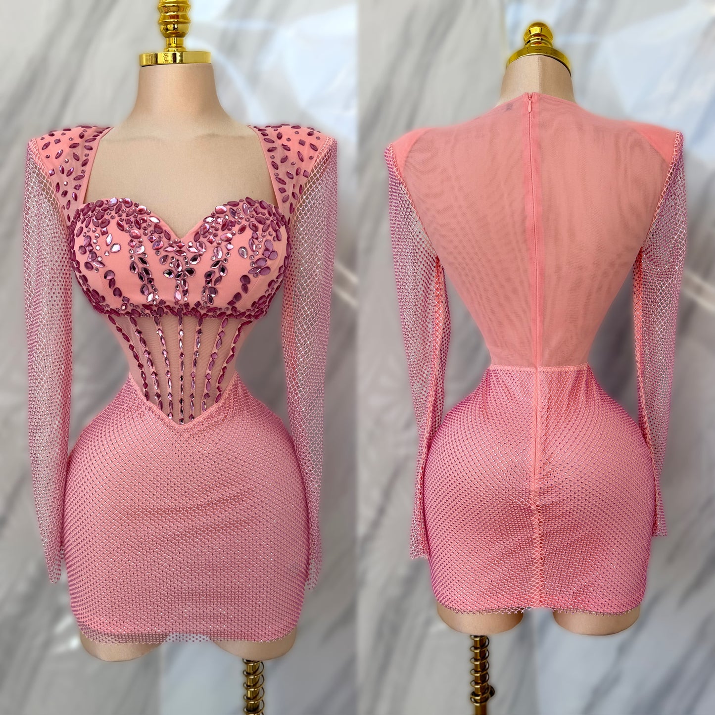 Vestido rosa pedrería ✨🩷