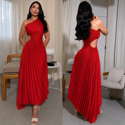 Vestido rojo plisado ❤️