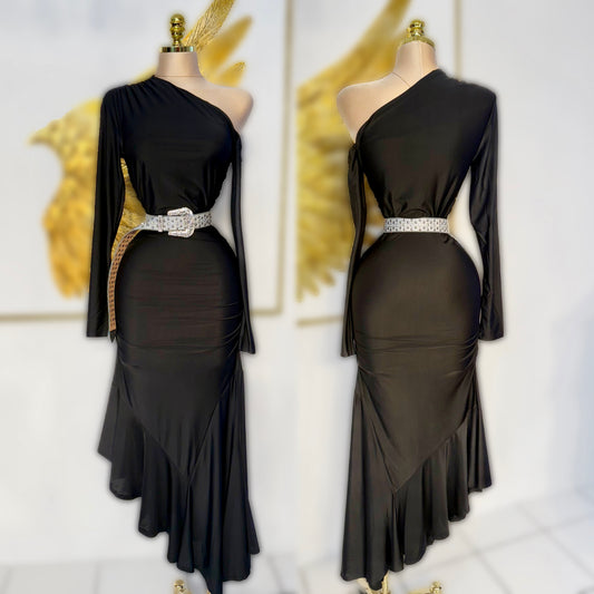 Vestido negro Olán 🖤 licra