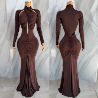 Vestido café licra 🤎