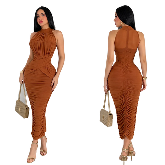 Vestido café mesh 🤎