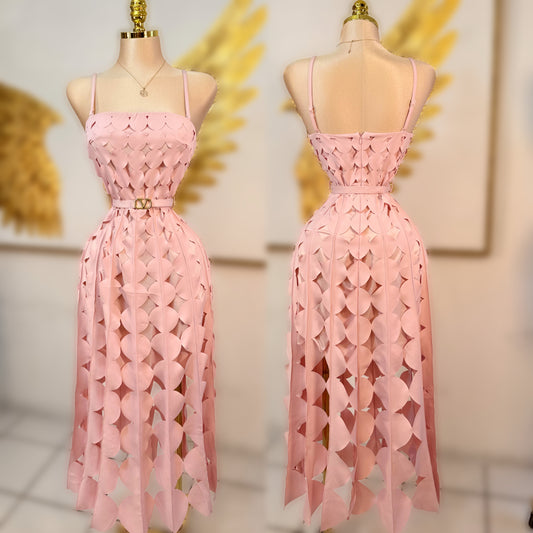 Vestido baby pink cinto 🌸