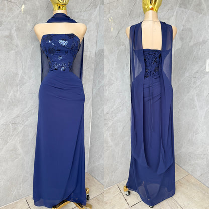 Vestido azul marino corset 💙