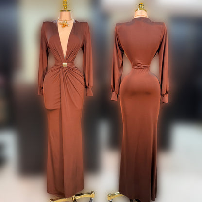 Vestido café licra 🤎