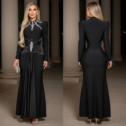 Vestido negro bandage pedrería 🖤