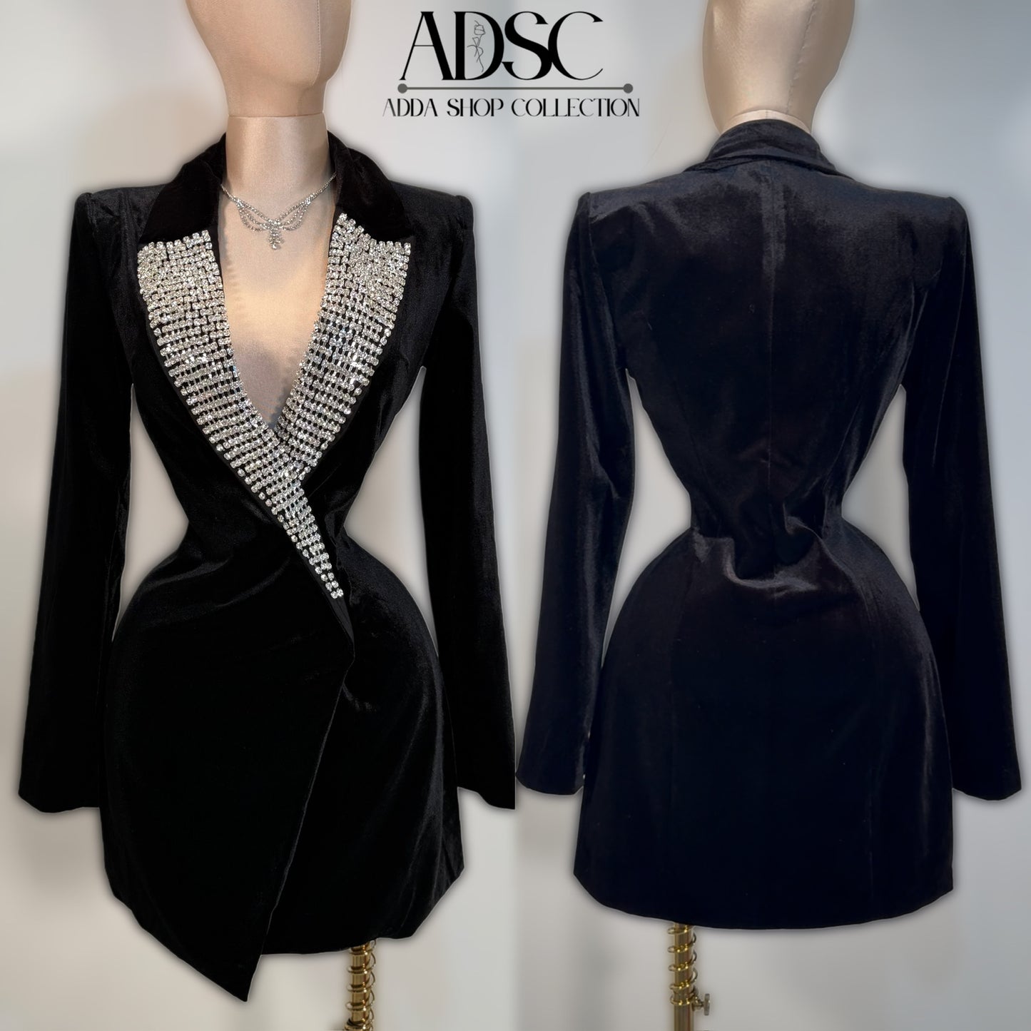 Blazer/vestido terciopelo 🖤