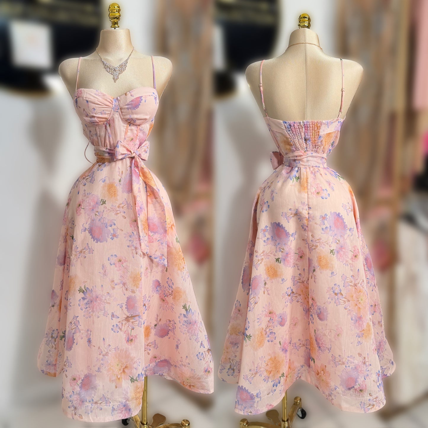 Vestido rosa y lila 🩷💜