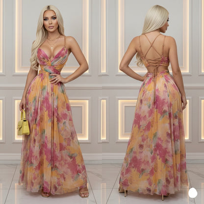 Vestido tulle multicolor ✨💛🩷
