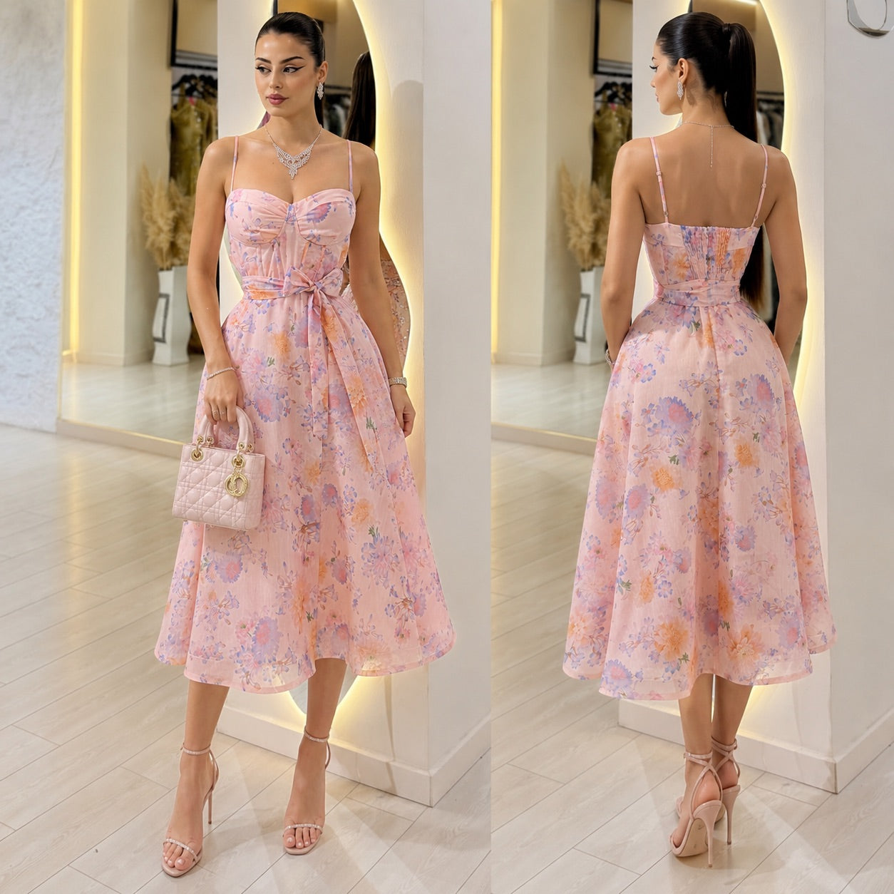 Vestido rosa y lila 🩷💜