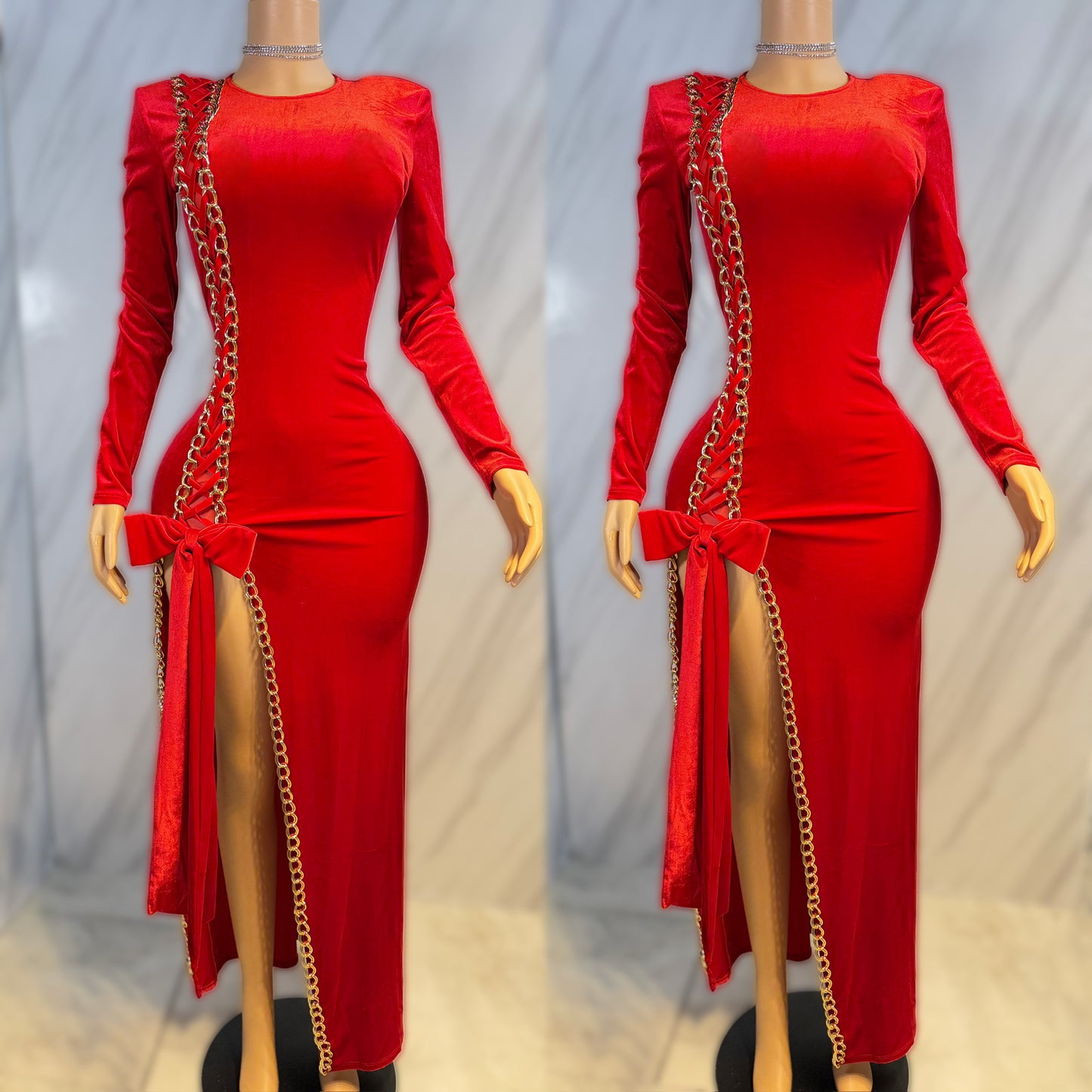 Vestido rojo terciopelo ❤️