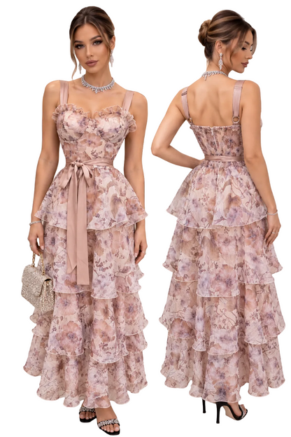 Vestido beige/café olanes 🤎