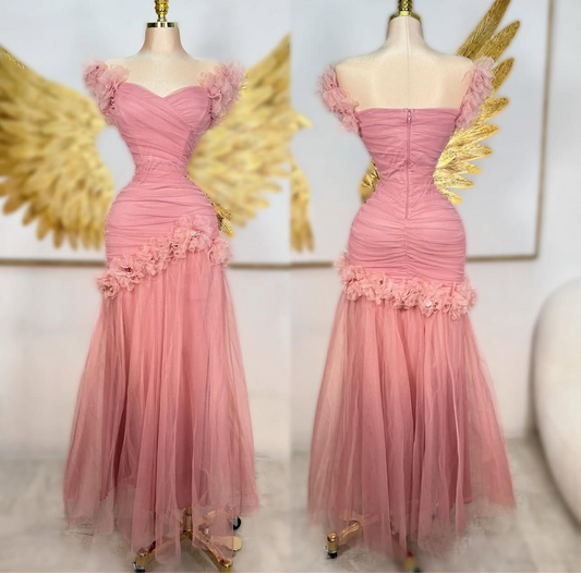 Vestido rosa tulle 🌸