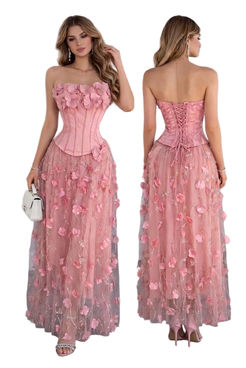 Conjunto rosa corset y falda 🩷 – addashopcollection
