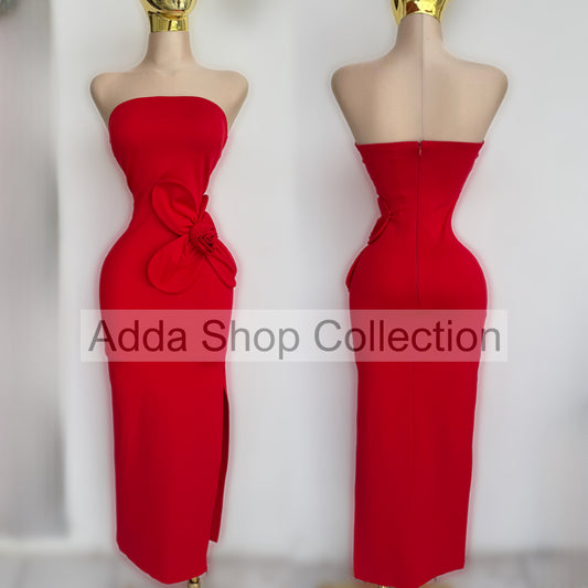 Vestido rojo licra gruesa ❤️