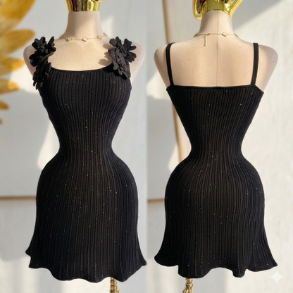 vestido negro tela de punto  🖤
