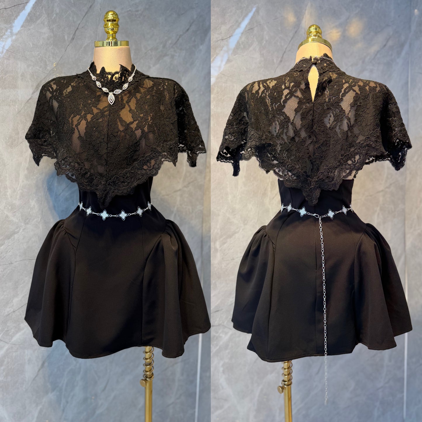 Vestido negro encaje 🖤