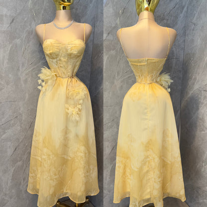 Vestido amarillo flores ✨💛