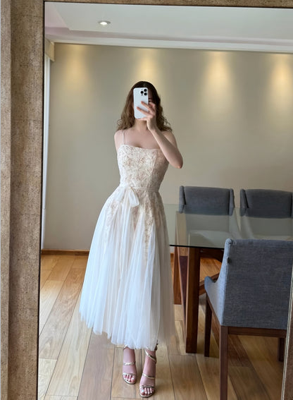 Vestido tulle bordado ✨