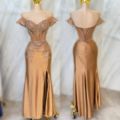Vestido dorado corset ✨