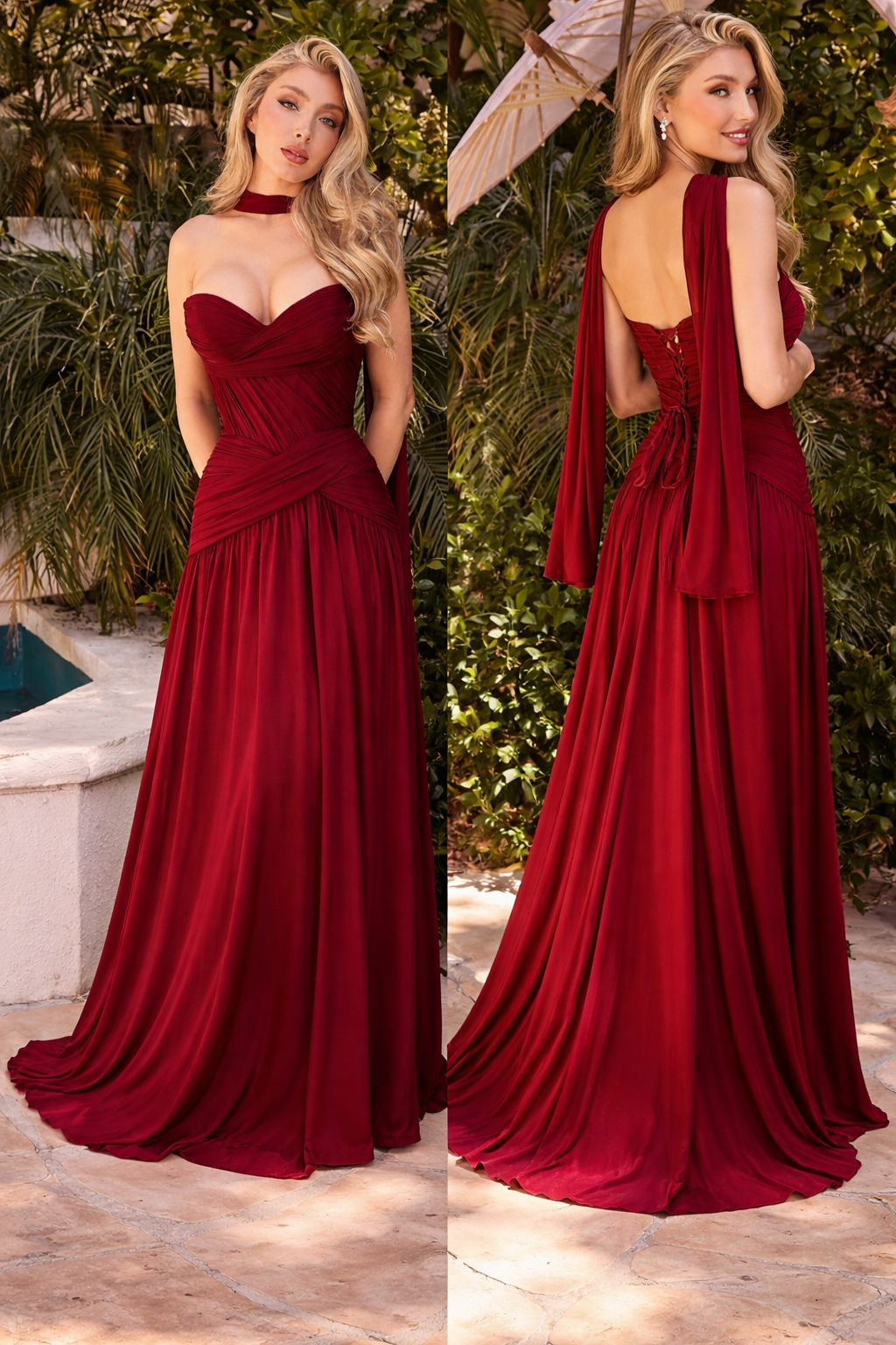 Vestido tinto corset 🌹