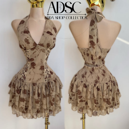 Vestido café gasa 🤎