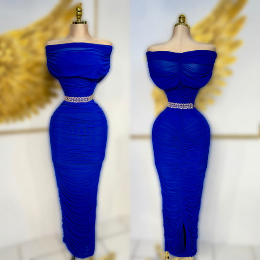 Vestido azul rey mesh 💙