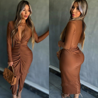 Vestido camel licra 🤎