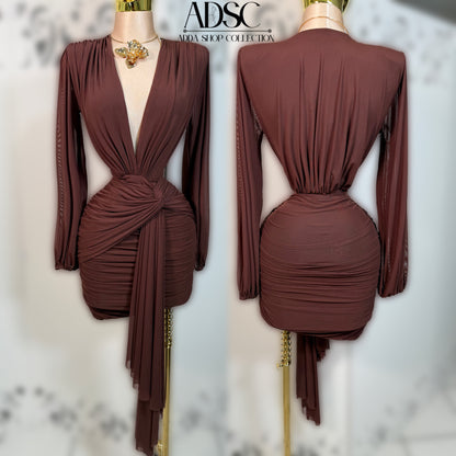Vestido café mesh 🤎