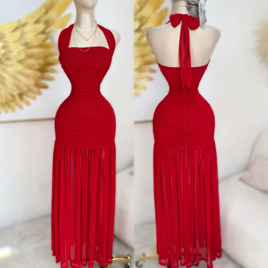 Vestido rojo mesh 🌹