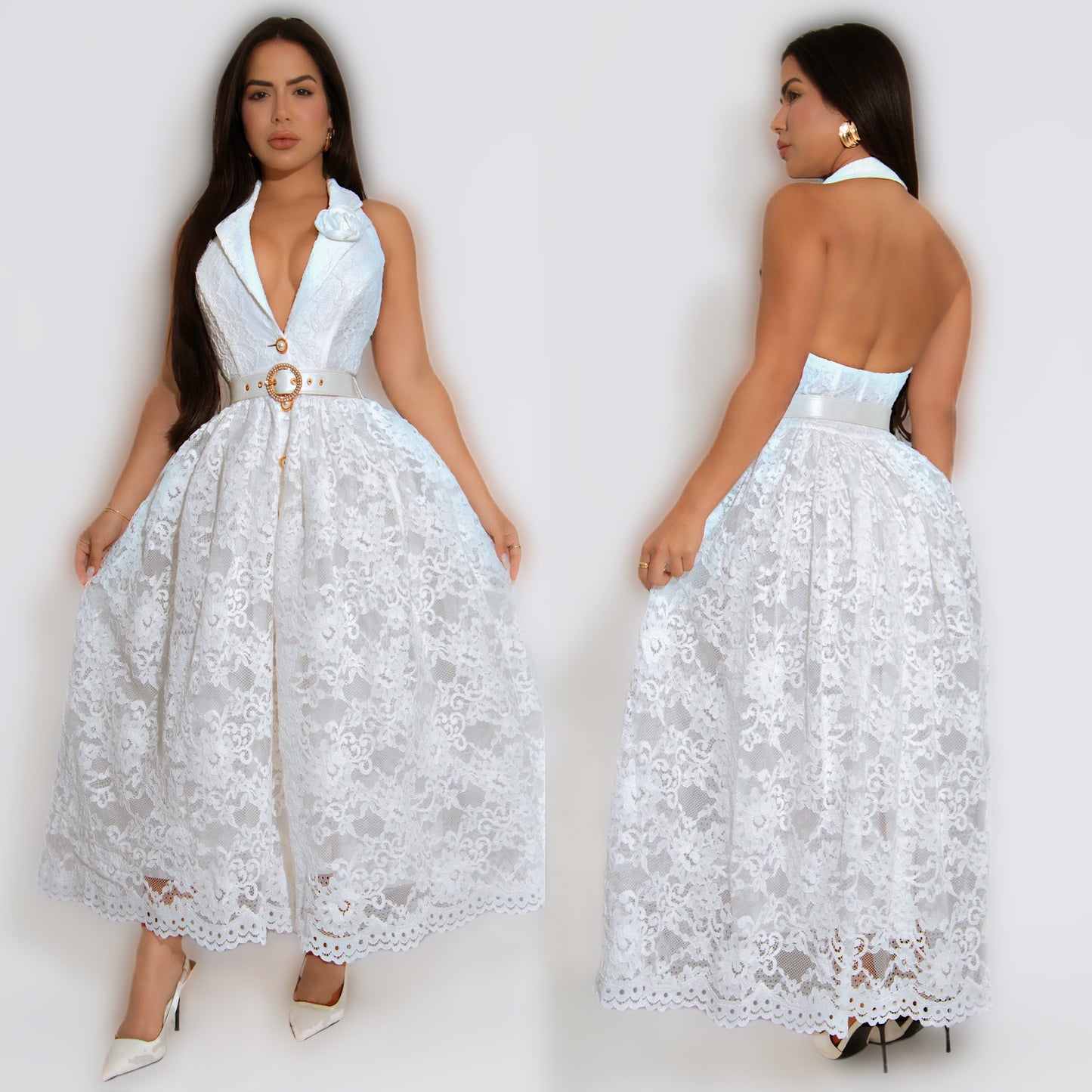 Vestido blanco encaje ✨