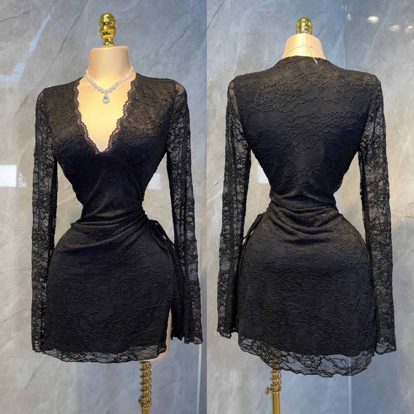 Vestido negro encaje 🖤